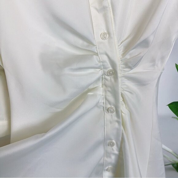 NWT J.ING White Shirt Mini Dress - Picture 6 of 7